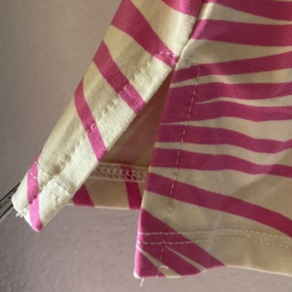 EUC FIGHTING EEL AVA SKY HONOLULU PINK PALMS WHITE TANK HAWAII GLAM LOVELY XS - Picture 10 of 15